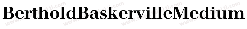 BertholdBaskervilleMedium Book字体转换
